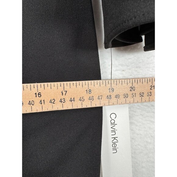 Calvin Klein Bell Sleeve Scuba dress stretch office classic black NWT sz 8 - Picture 7 of 10